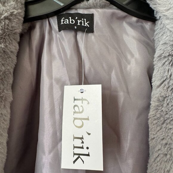 NWT Grey Cozy Soft Fleece Teddy Jacket Size S - Picture 7 of 10